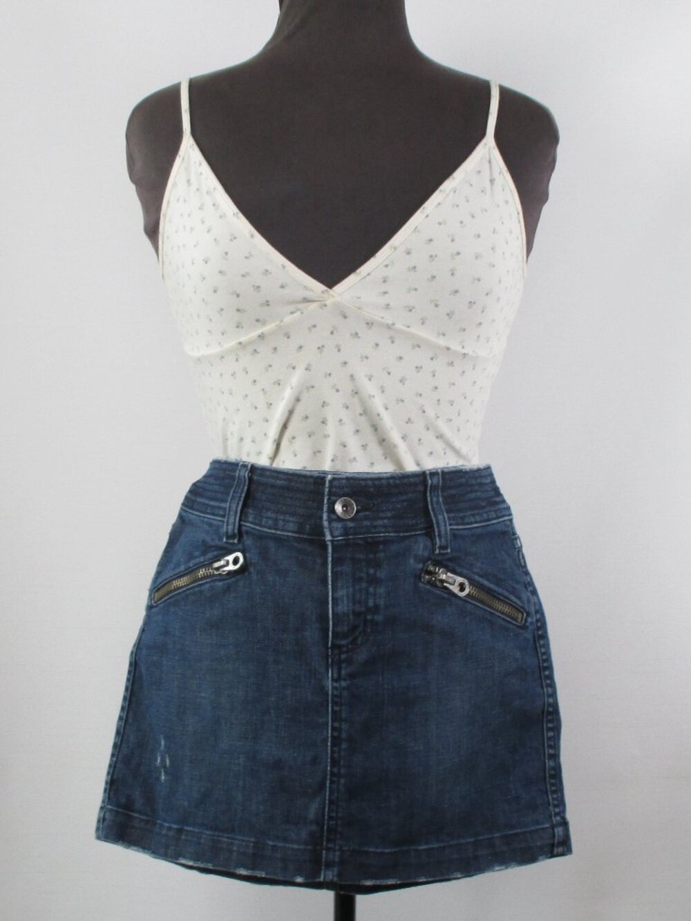 JUICY COUTURE JEAN MINI-SKIRT